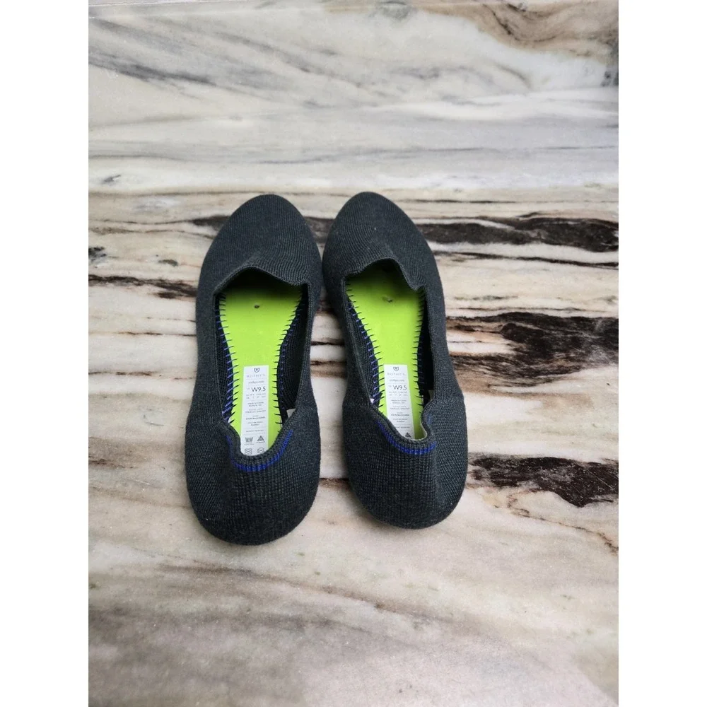 Rothys‎ The Merino Wool Loafer Flat Emerald Green Size 9.5 NO INSOLES